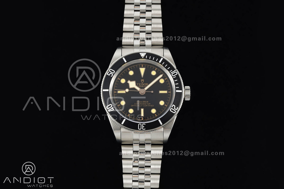 Black bay 41 BLF 1:1 Best Edition Black Bezel Black RG Dial on Jubilee Strap A2824